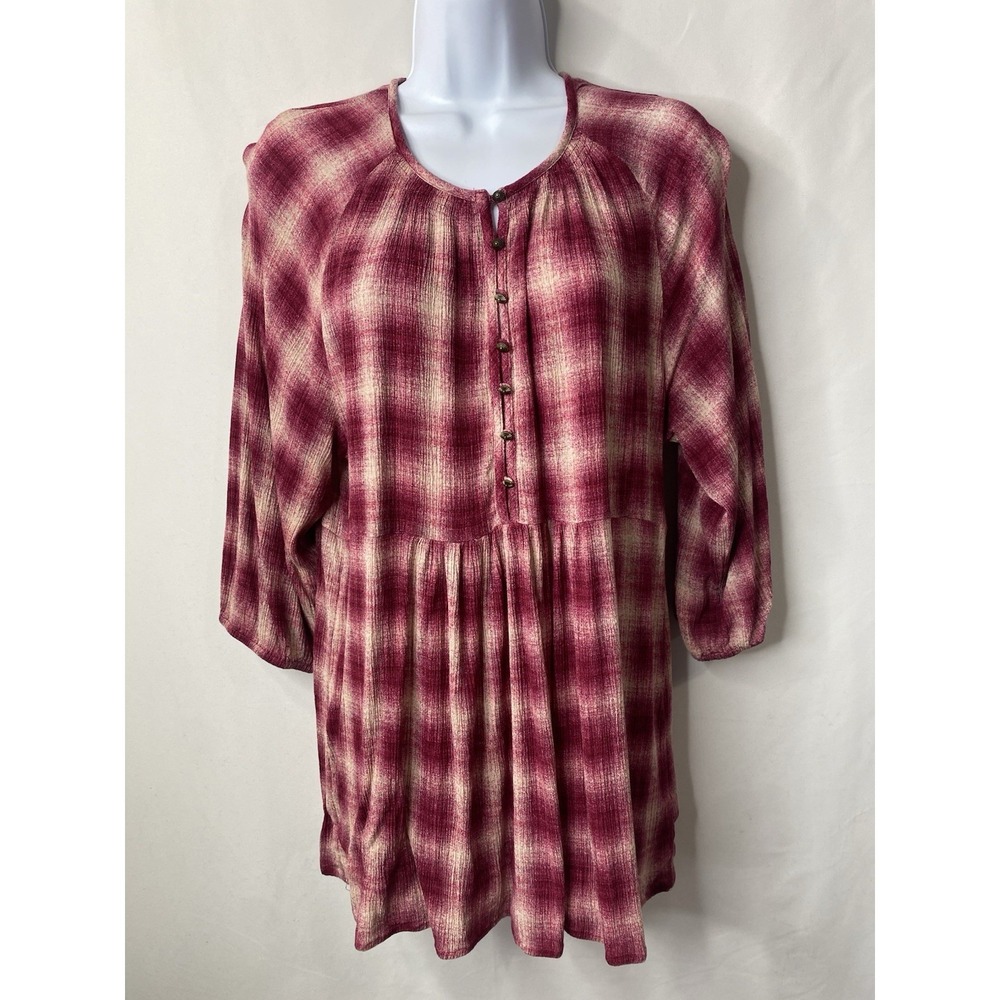 Maeve Anthropologie Womens Peasant Top Size Large Preppy Oversize Girl Next Door